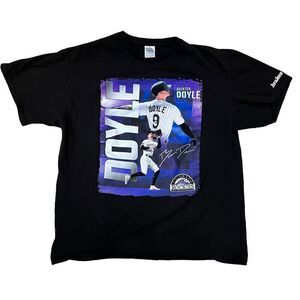 Colorado Rockies Brenton Doyle T-Shirt Size XL Black Delta Pro Weight